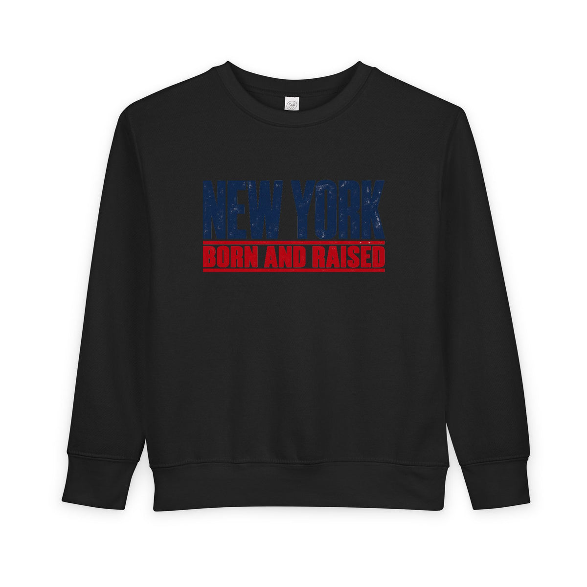 New York Born and Raised Minimal Modern Unisex Toddler Sweatshirt Graphic