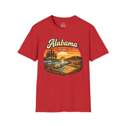 Alabama Southern Sunset Unisex Softstyle T Shirt State Pride Graphic Tee Collections FS03