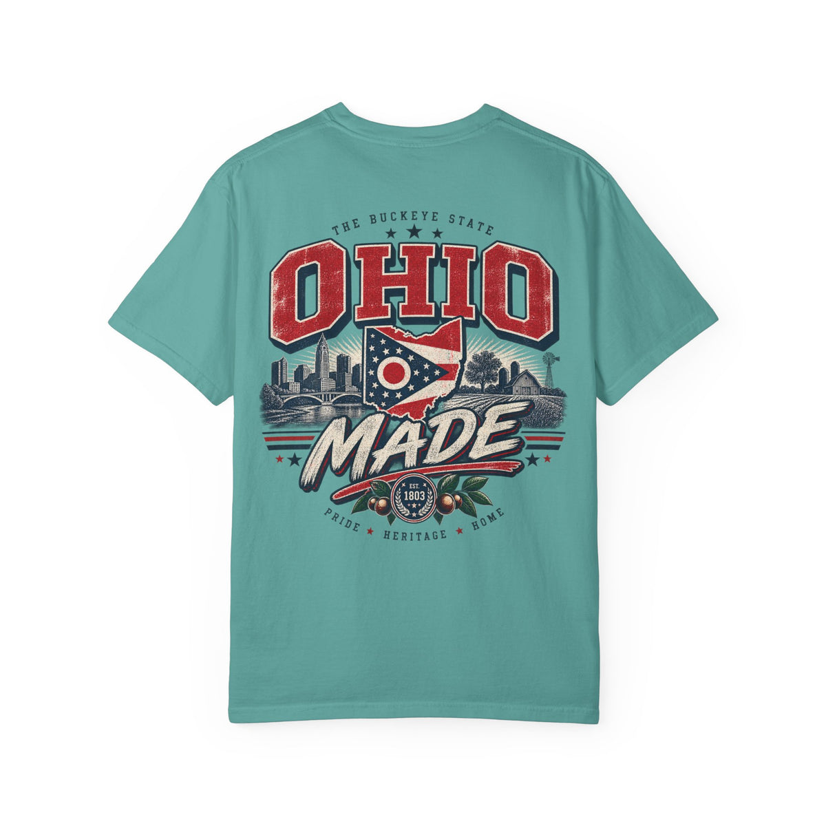 Ohio Made Unisex Comfort Color 1717 Streetwear Graphic Tee