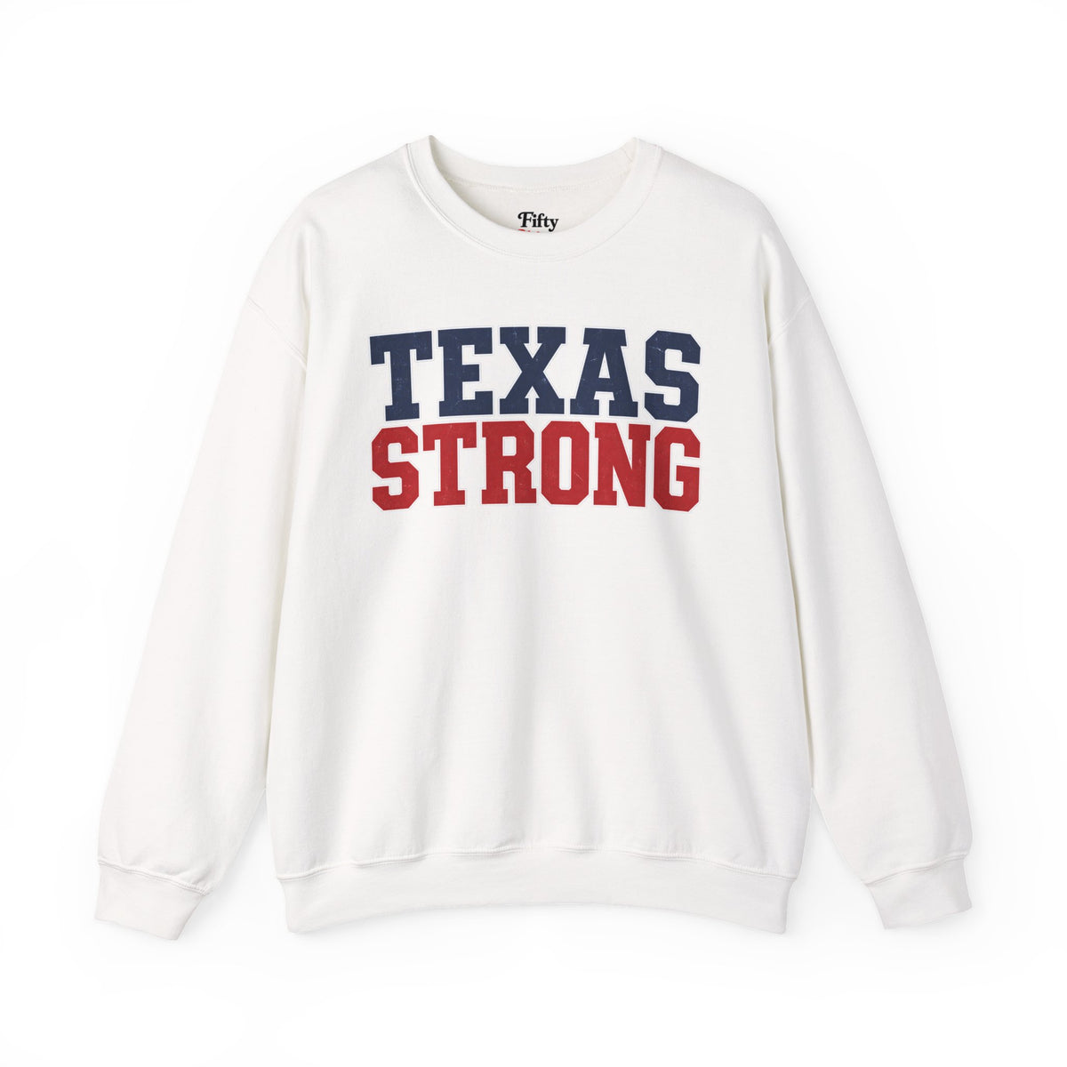 Texas Strong Unisex Crewneck Sweatshirt State Name Graphic