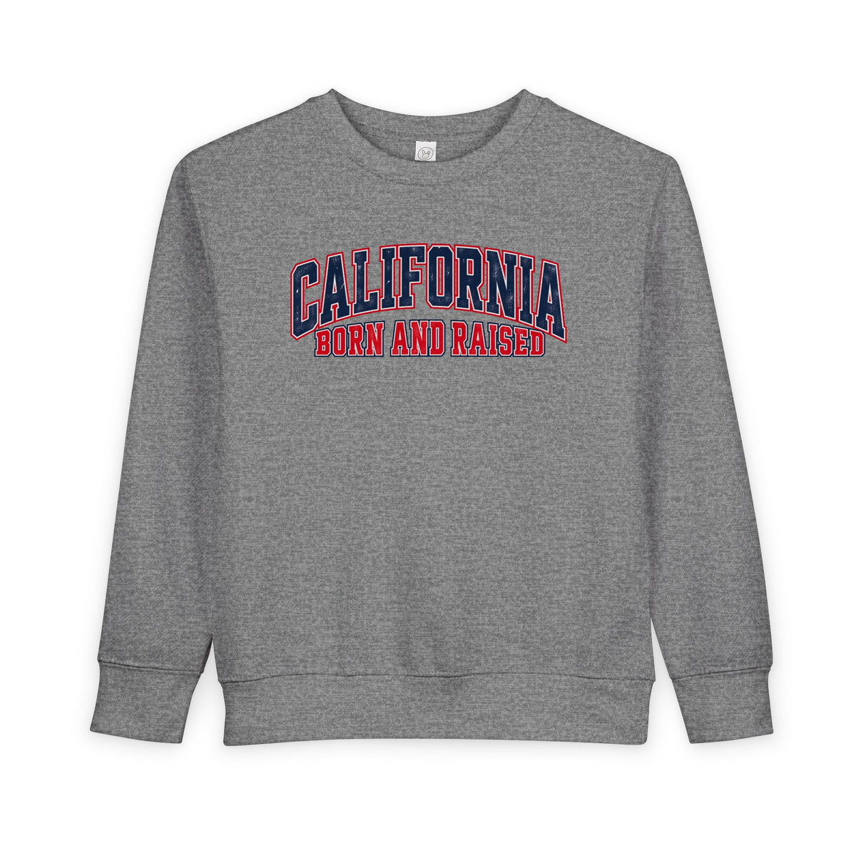 California Born and Raised Vintage Athletic Heritage Unisex Toddler Sweatshirt