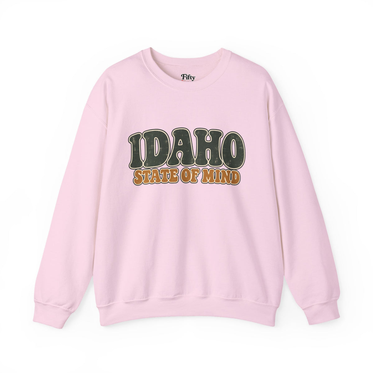 Idaho State of Mind Unisex Crewneck Sweatshirt State Name Graphic