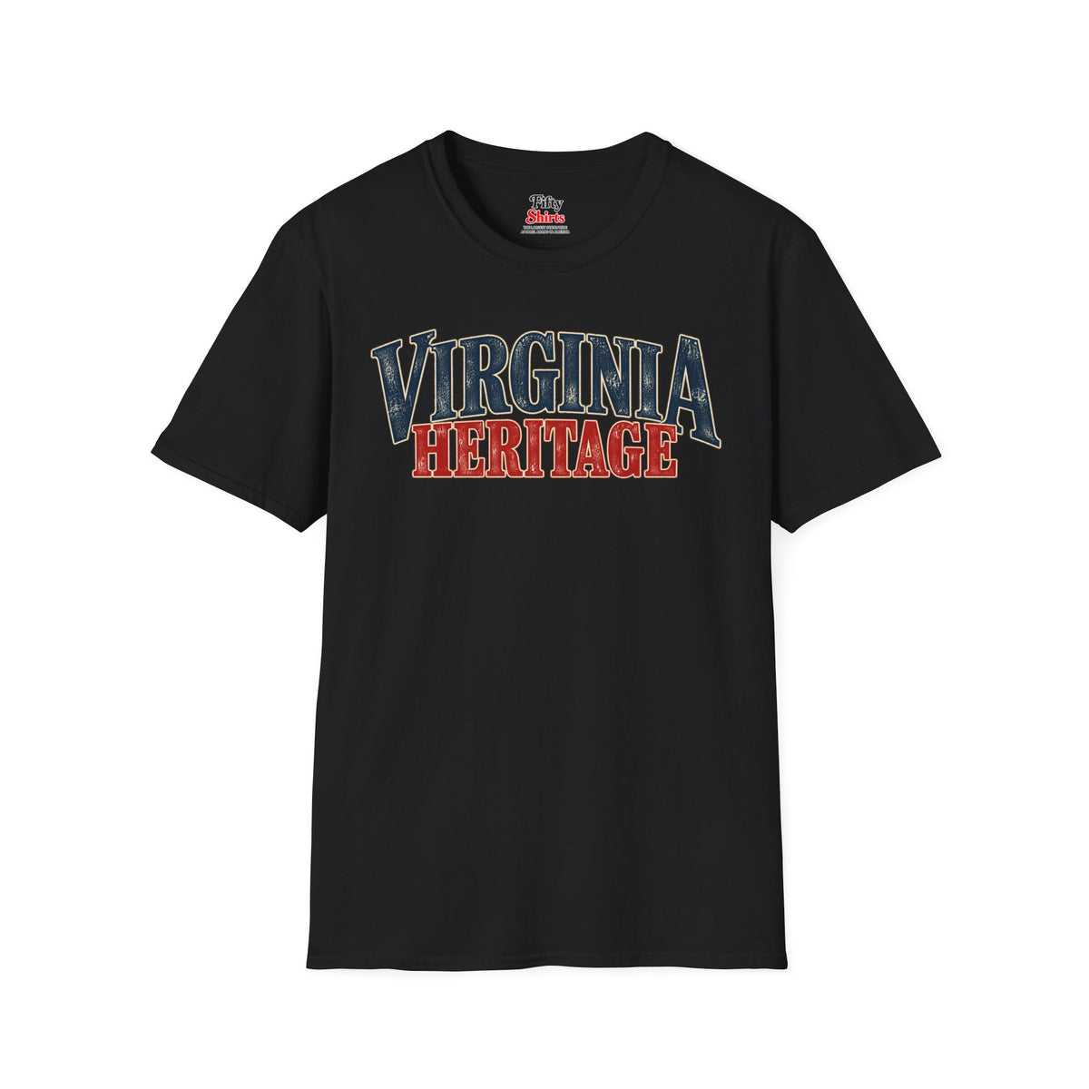 Virginia Heritage Unisex Softstyle T Shirt State Name Graphic Tee