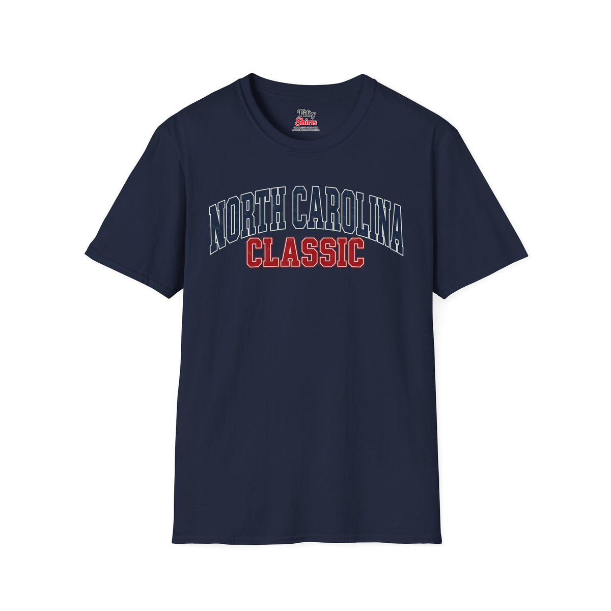 North Carolina Classic Unisex Softstyle T Shirt State Name Graphic Tee