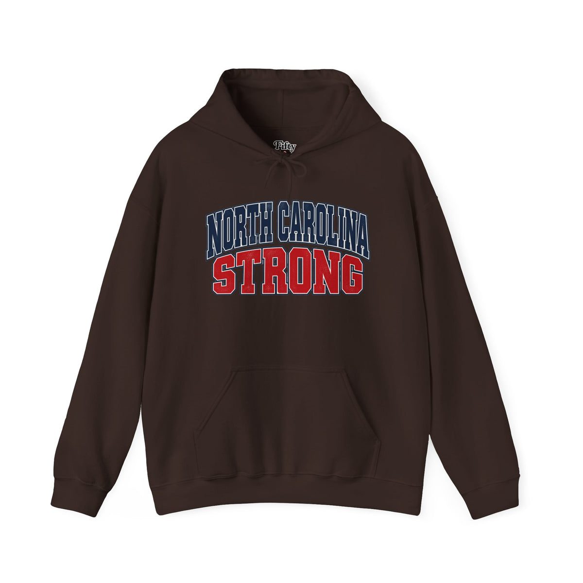 North Carolina Strong Unisex Hoodie State Name Graphic