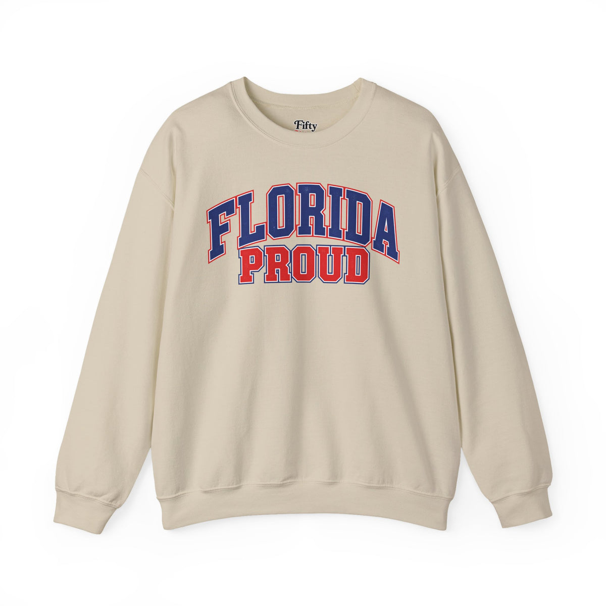 Florida Proud Unisex Crewneck Sweatshirt State Name Graphic