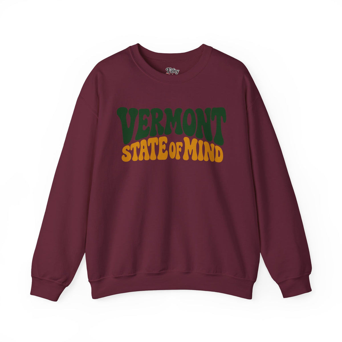 Vermont State Of Mind Unisex Crewneck Sweatshirt State Name Graphic