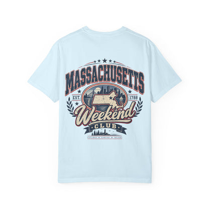 Massachusetts Weekend Club Unisex Comfort Color 1717 Streetwear Graphic Tee