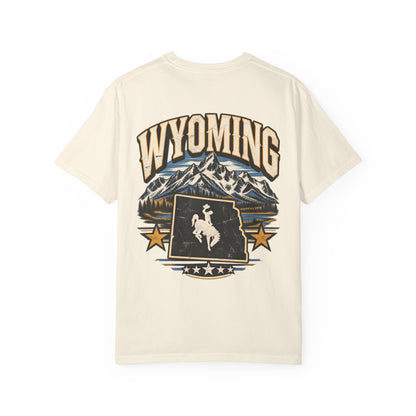 Wyoming State Pride Unisex Comfort Color 1717 Streetwear Graphic Tee