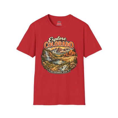 Explore Colorado Unisex Softstyle T Shirt State Pride Graphic Tee Collections FS03