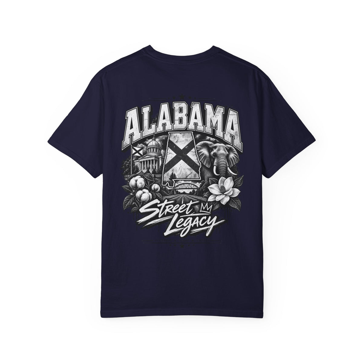 Alabama Street Legacy Unisex Comfort Color 1717 Streetwear Graphic Tee