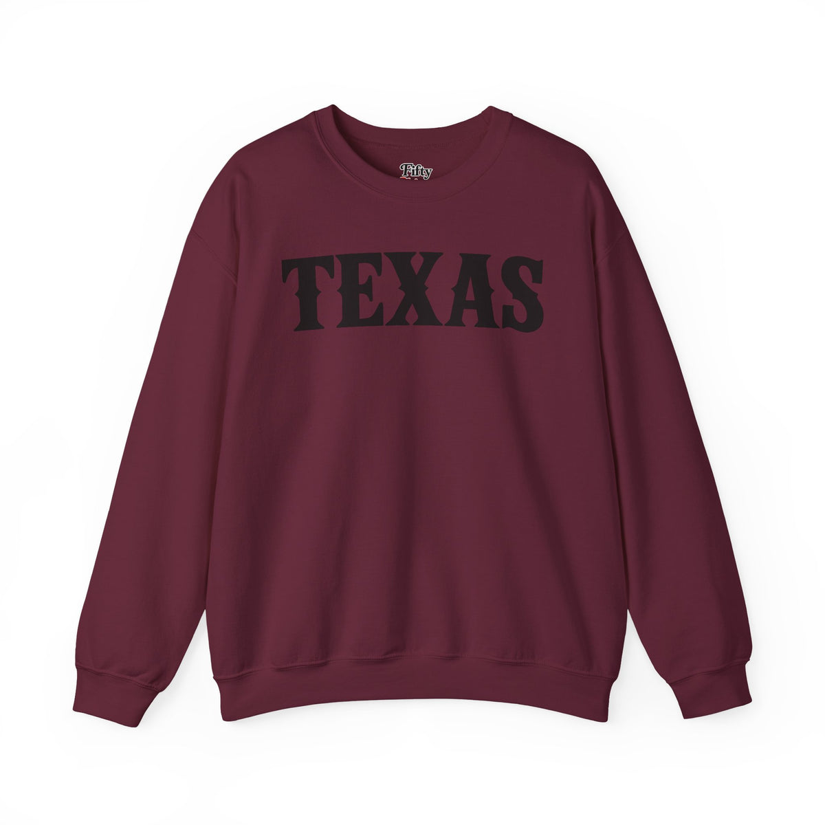 Texas Unisex Crewneck Sweatshirt State Name Graphic