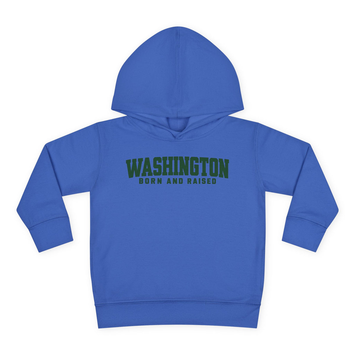 Washington Born and Raised Minimal Modern Unisex Toddler Pullover Fleece Hoodie
