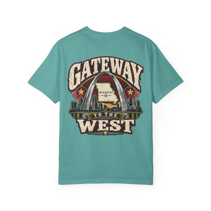 Missouri Gateway to the West Unisex Comfort Color 1717 Streetwear Graphic Tee