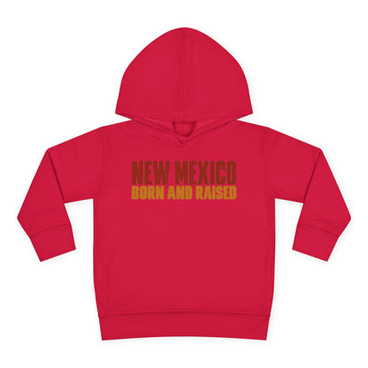 New Mexico Born and Raised Minimal Vintage Unisex Toddler Pullover Fleece Hoodie