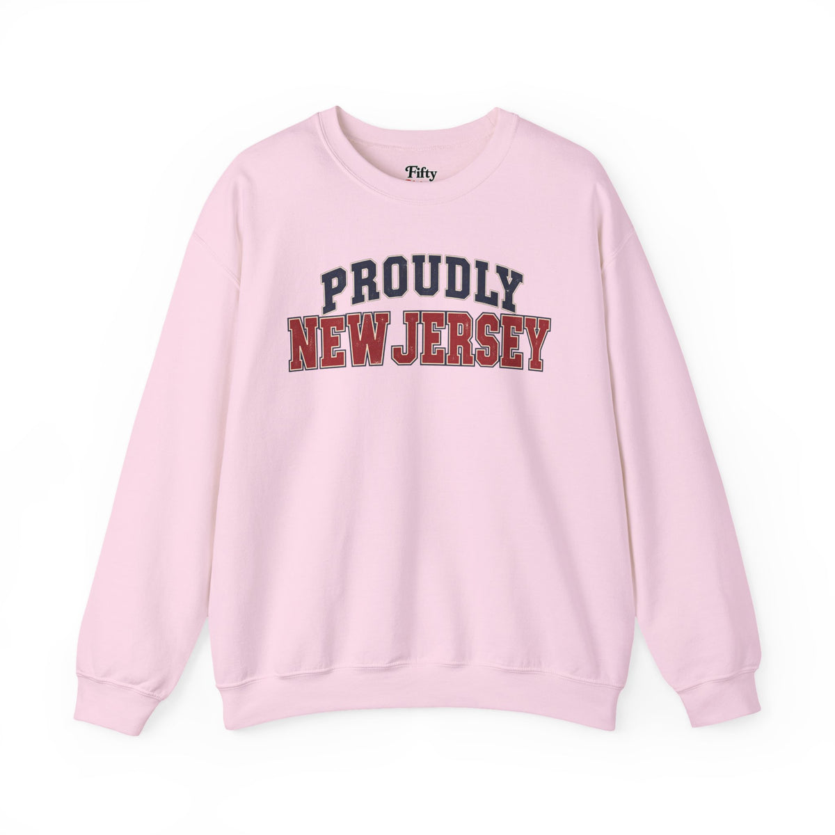 Proudly New Jersey Unisex Crewneck Sweatshirt State Name Graphic