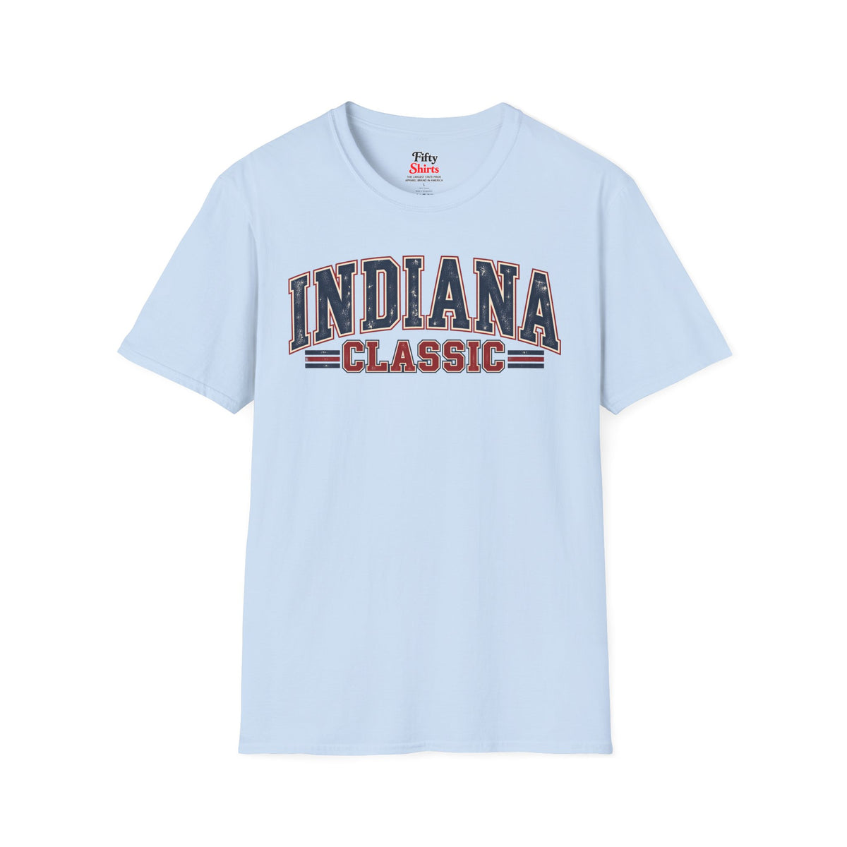Indiana Classic Unisex Softstyle T Shirt State Name Graphic Tee