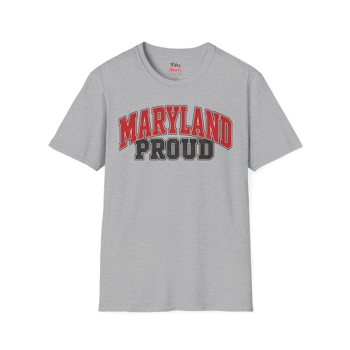 Maryland Proud Unisex Softstyle T Shirt State Name Graphic Tee