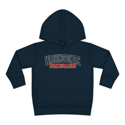 Washington DC Born and Raised Premium East Coast Unisex Toddler Pullover Fleece Hoodie