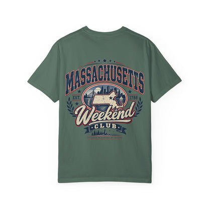 Massachusetts Weekend Club Unisex Comfort Color 1717 Streetwear Graphic Tee