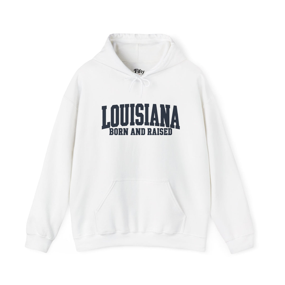 Louisiana Born and Raised Premium Streetwear Unisex Hoodie Graphic