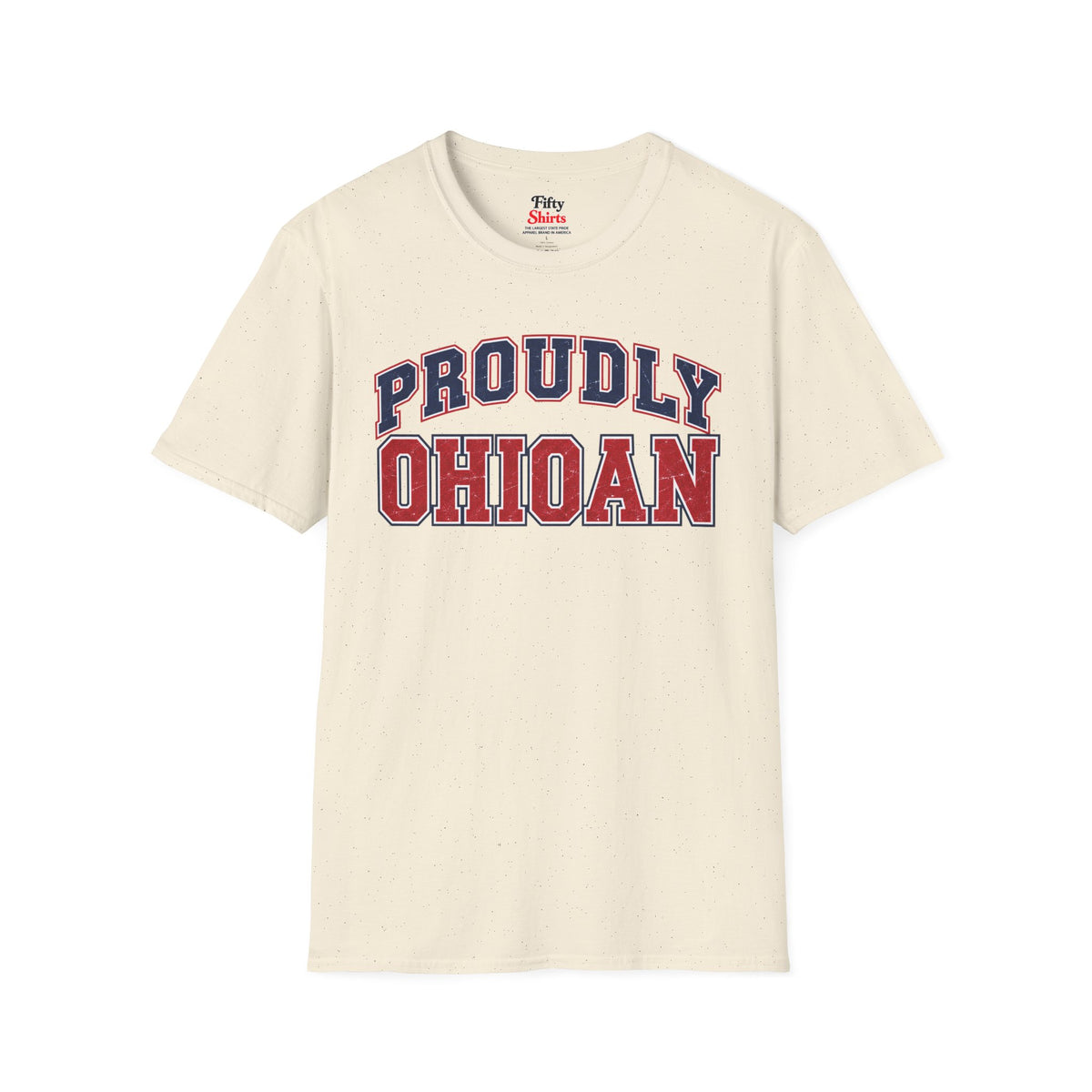 Proudly Ohioan Ohio Unisex Softstyle T Shirt State Name Graphic Tee