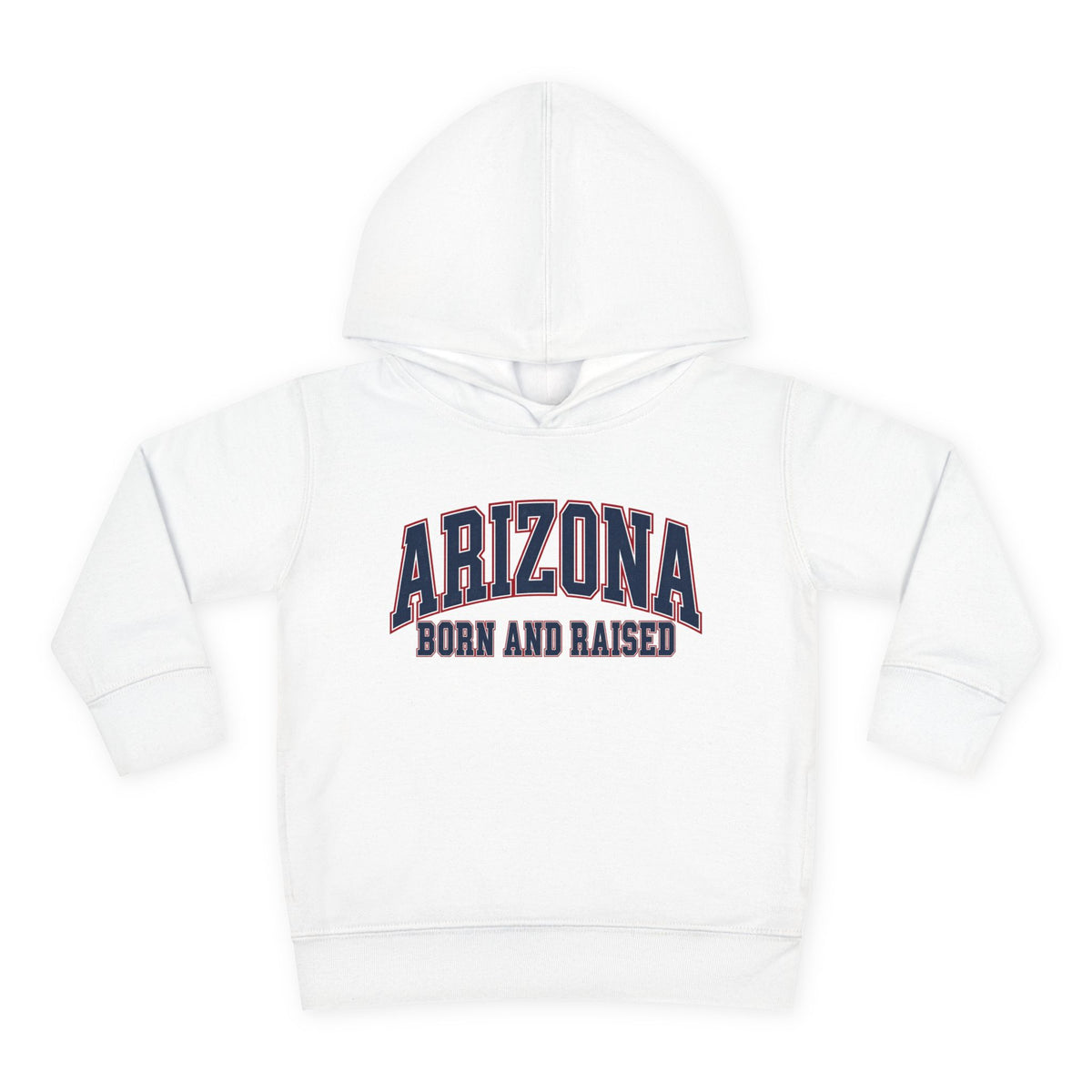 Arizona Born and Raised Classic Collegiate Unisex Toddler Pullover Fleece Hoodie
