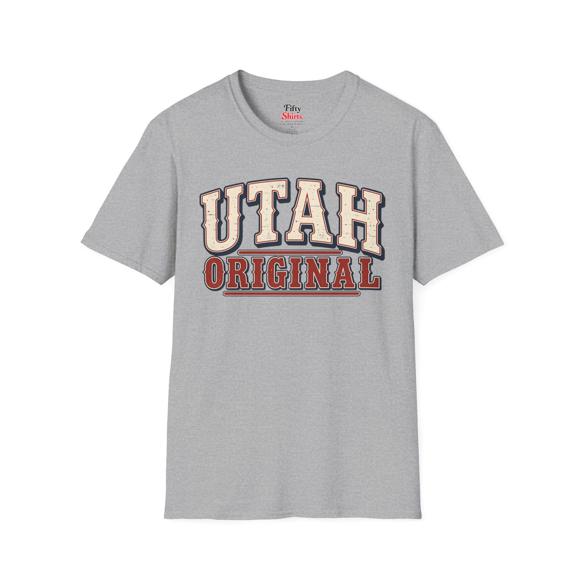 Utah Original Unisex Softstyle T Shirt State Name Graphic Tee