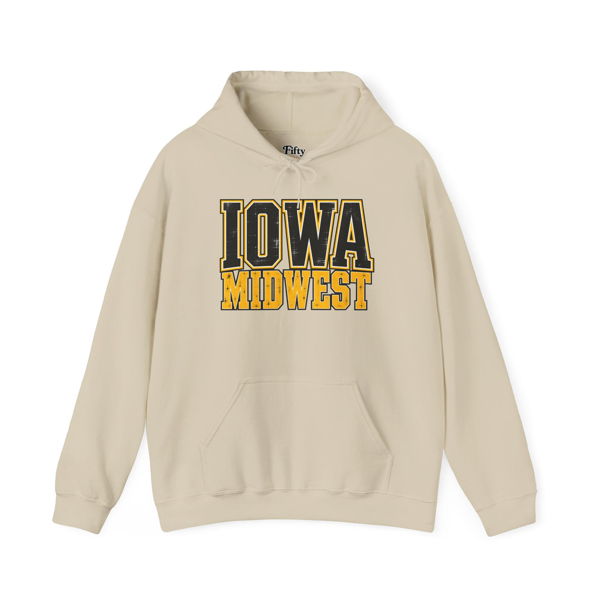 Iowa Midwest Unisex Hoodie State Name Graphic