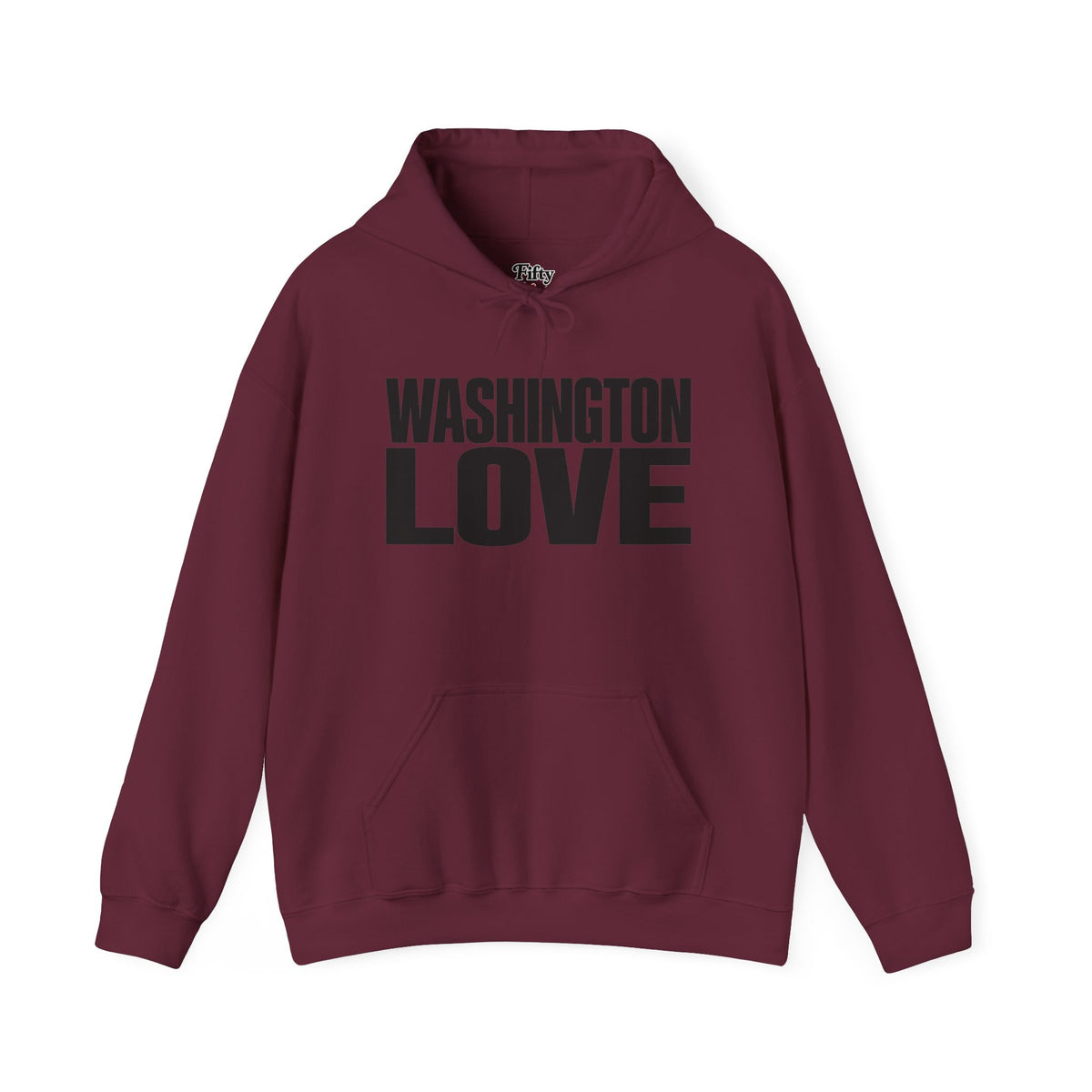 Washington Love Unisex Hoodie State Name Graphic
