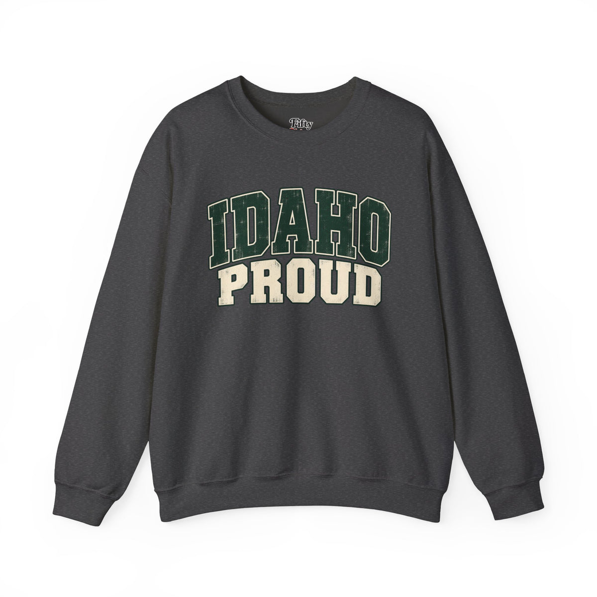 Idaho Proud Unisex Crewneck Sweatshirt State Name Graphic