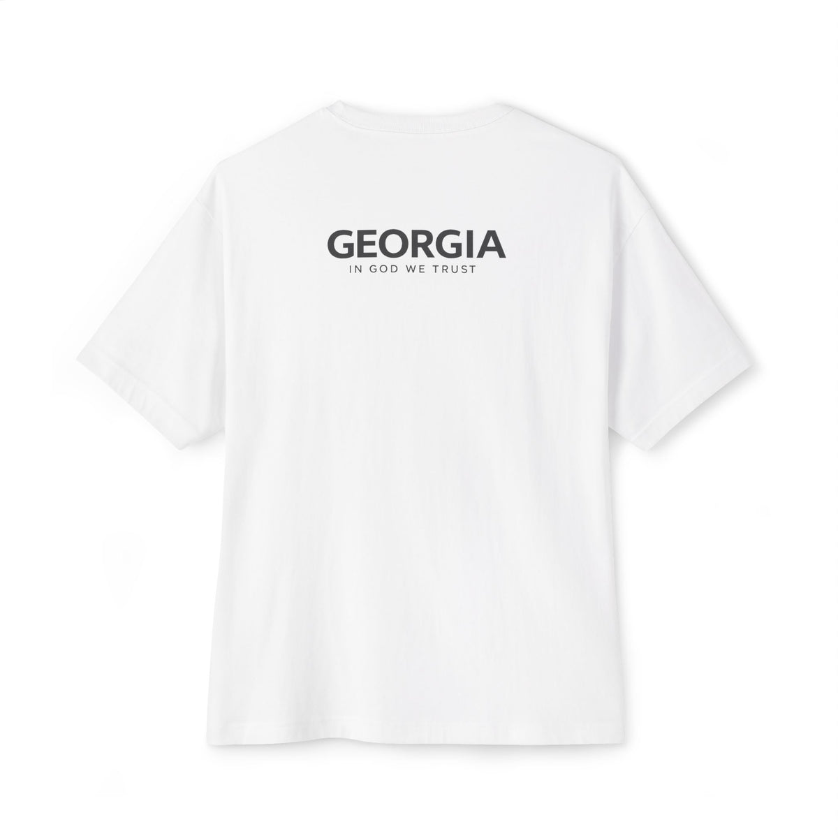 Georgia All State In God We Trust Unisex Casual Oversized Boxy Tee