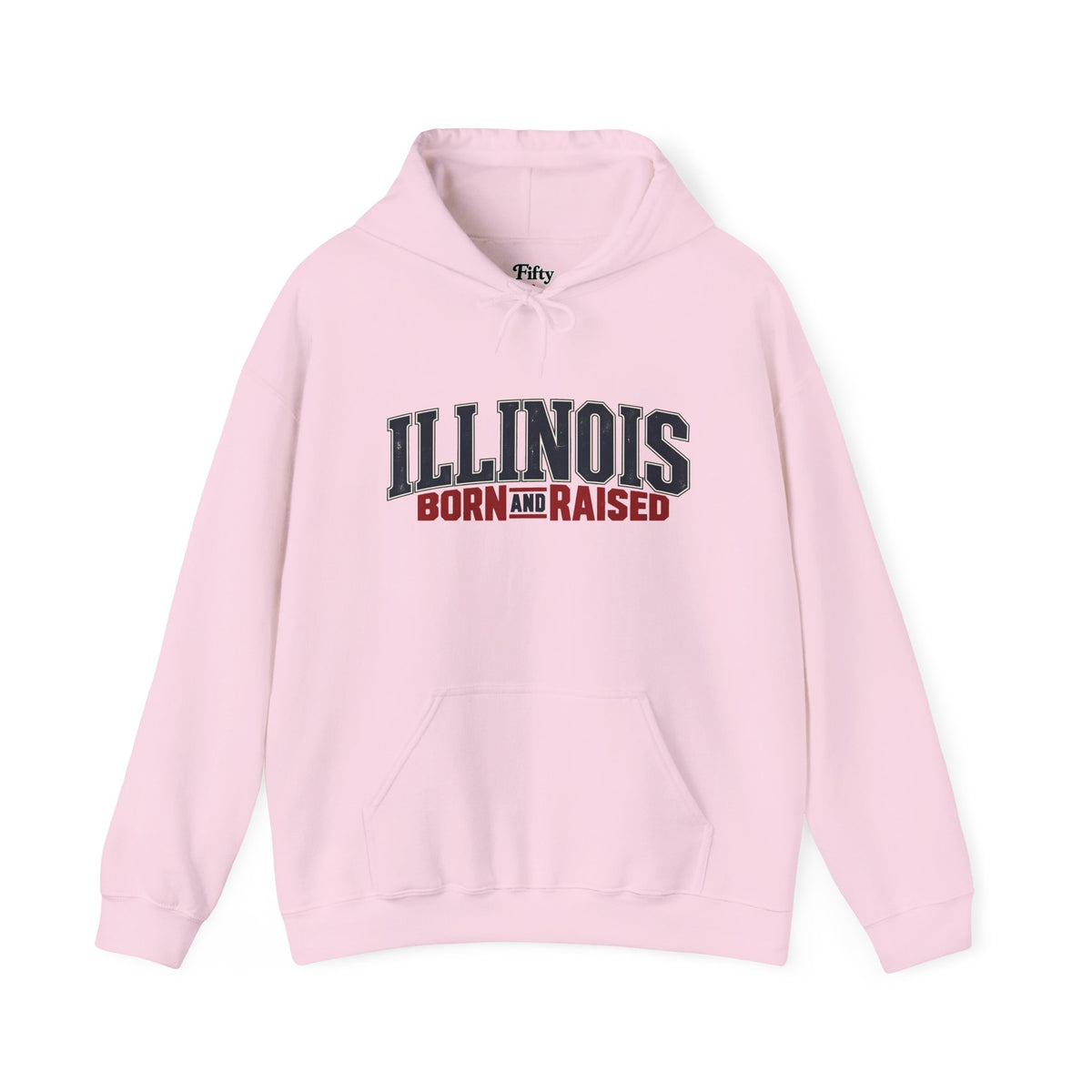 Illinois Born and Raised Premium Heritage Unisex Hoodie Graphic
