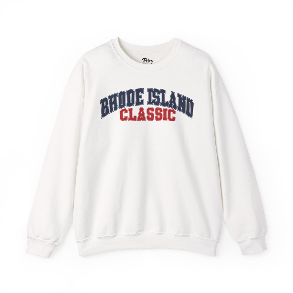 Rhode Island Classic Unisex Crewneck Sweatshirt State Name Graphic