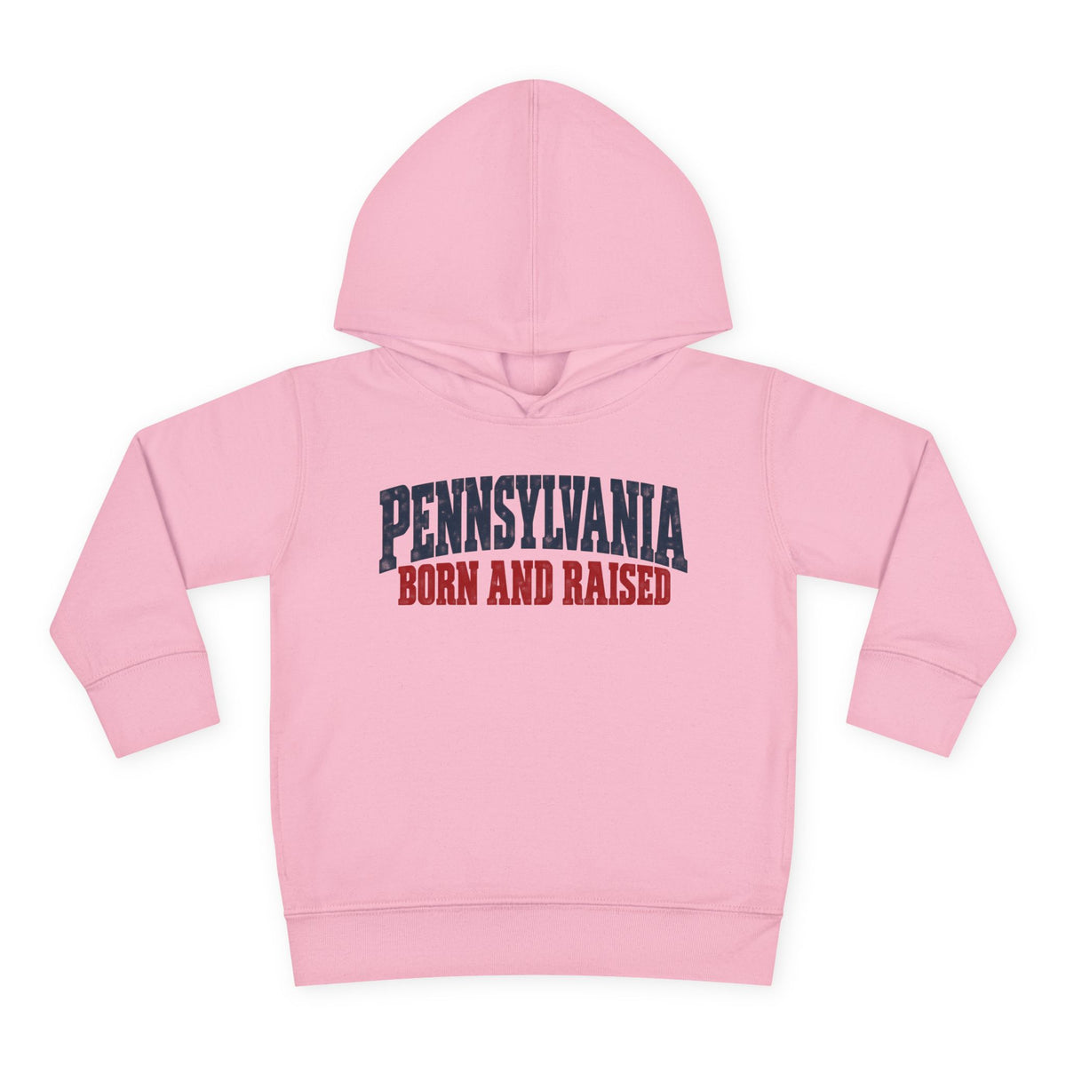 Pennsylvania Born and Raised Vintage Americana Unisex Toddler Pullover Fleece Hoodie
