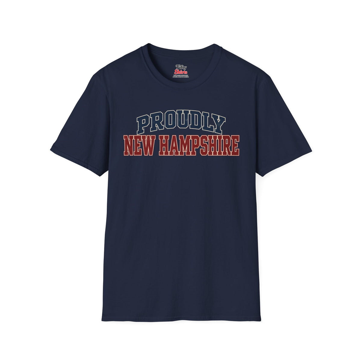 Proudly New Hampshire Unisex Softstyle T Shirt State Name Graphic Tee