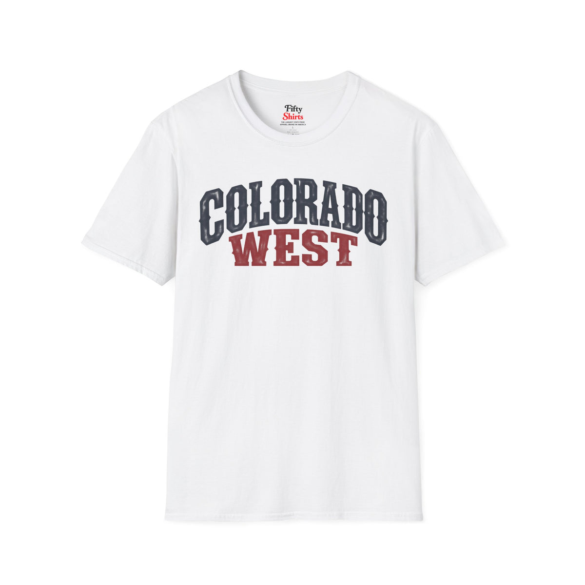 Colorado West  Unisex Softstyle T Shirt State Name Graphic Tee