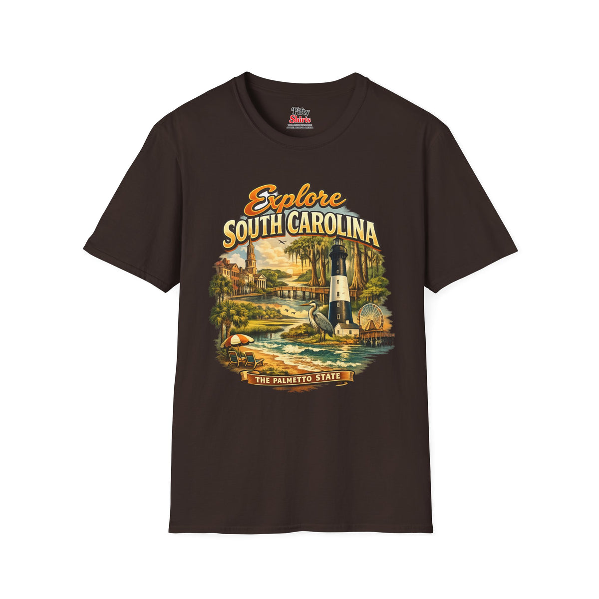 Explore South Carolina Unisex Softstyle T Shirt State Pride Graphic Tee Collections FS03