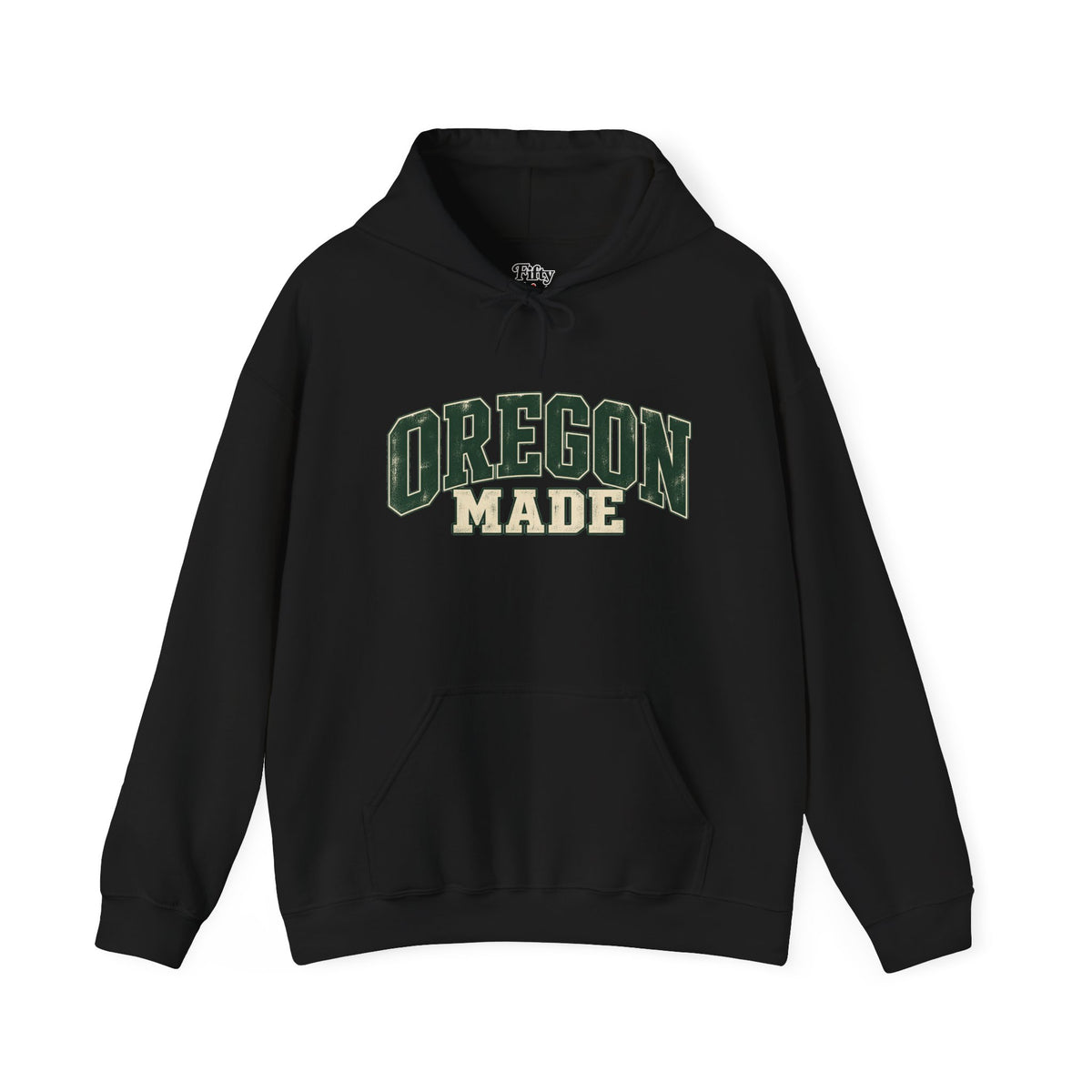 Oregon Made Unisex Hoodie State Name Graphic