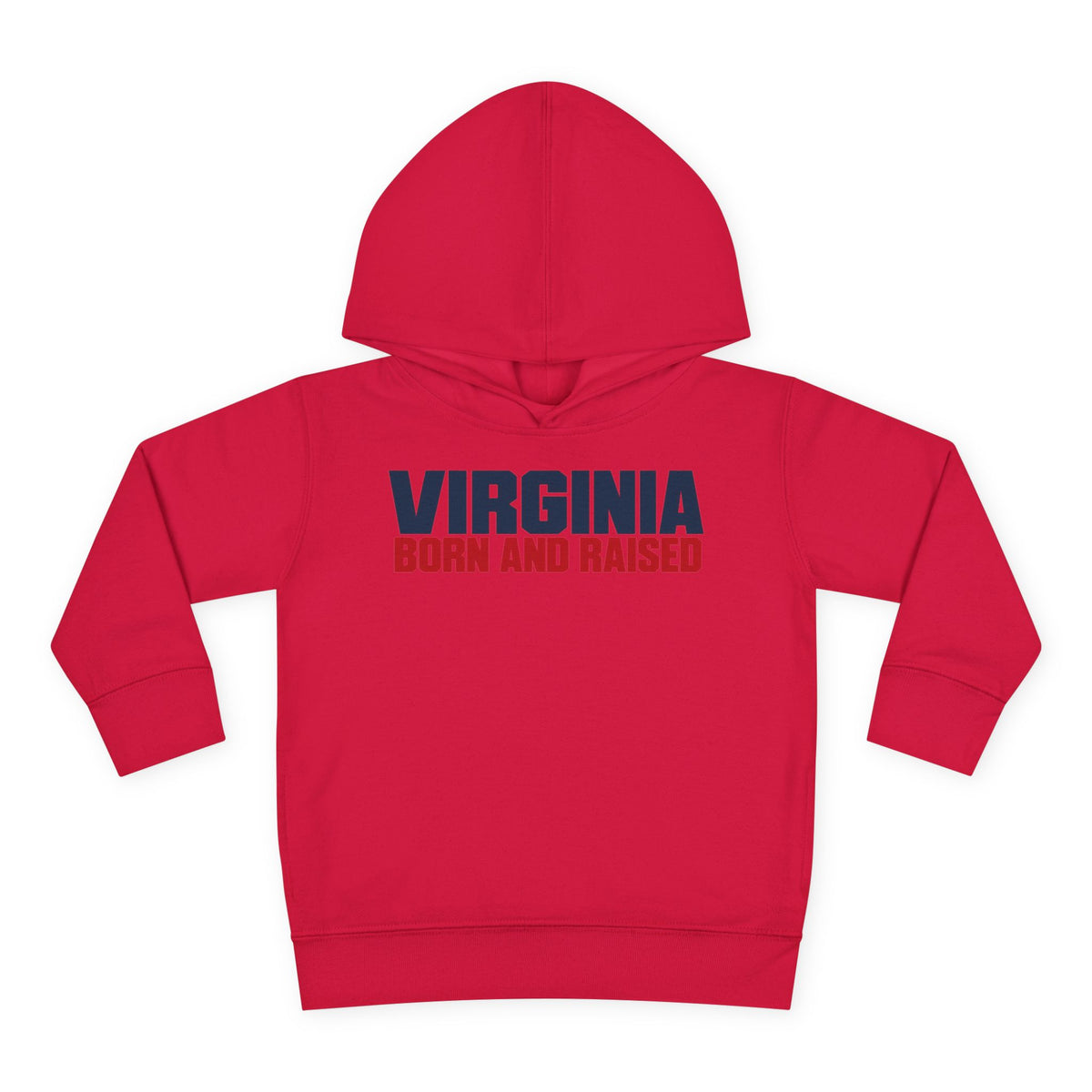 Virginia Born and Raised Minimal Modern Unisex Toddler Pullover Fleece Hoodie