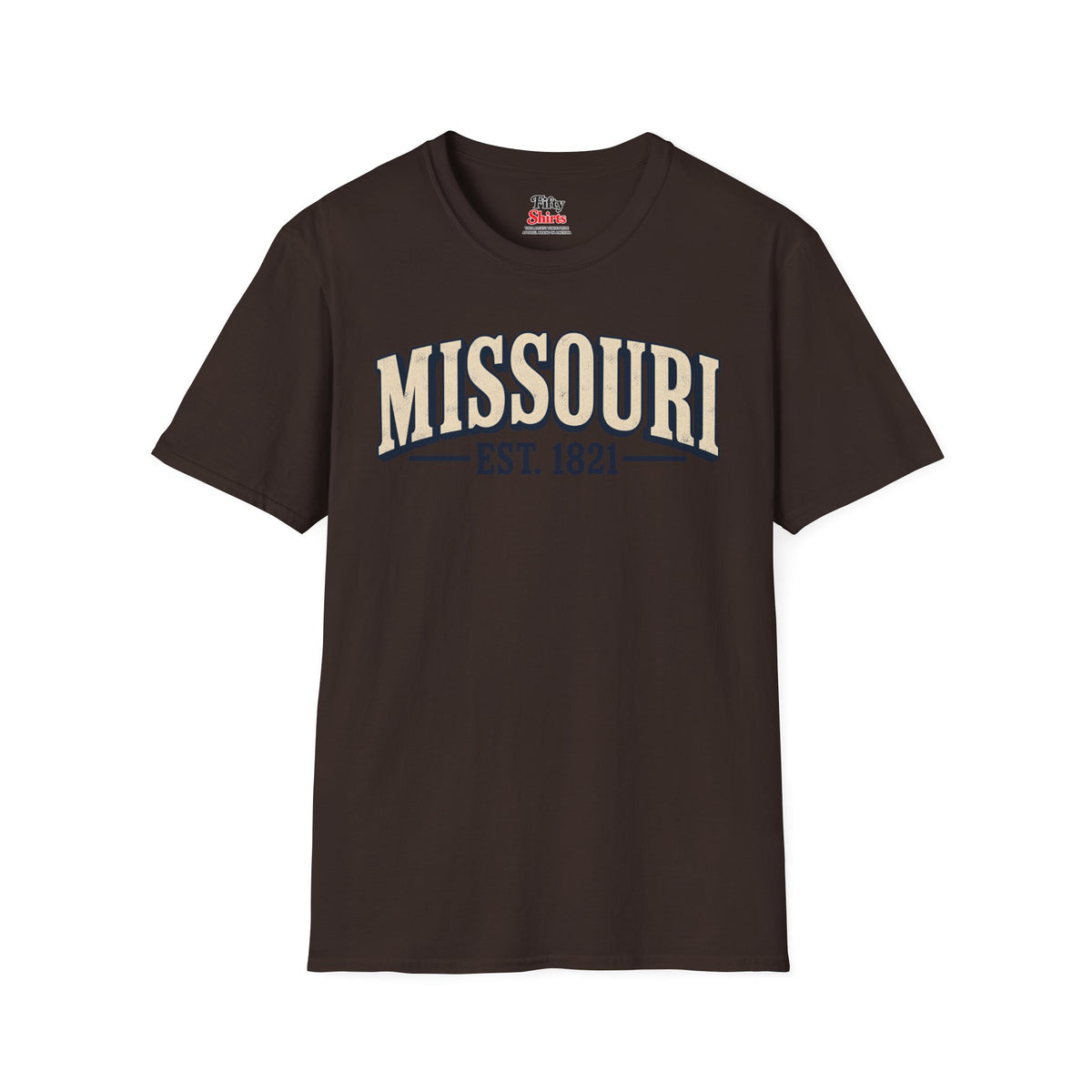 Missouri Est 1821 Unisex Softstyle T Shirt State Name Graphic Tee