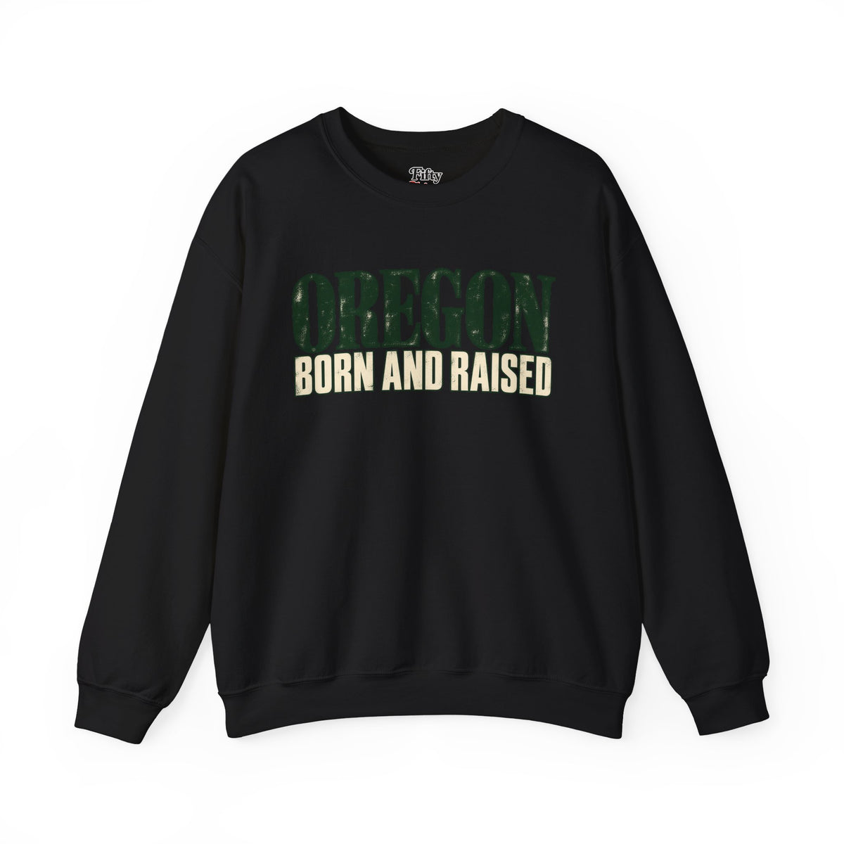 Oregon Born and Raised Premium Heritage Unisex Sweatshirt Graphic
