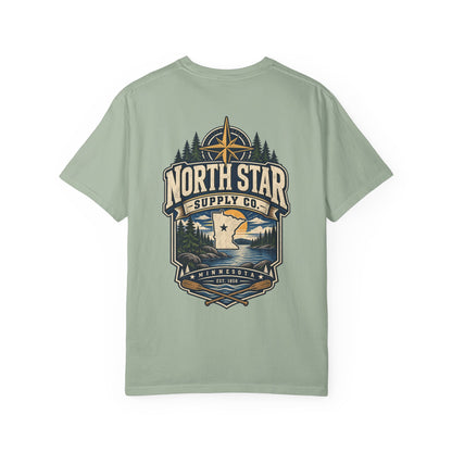 Minnesota North Star Supply Co. Unisex Comfort Color 1717 Streetwear Graphic Tee