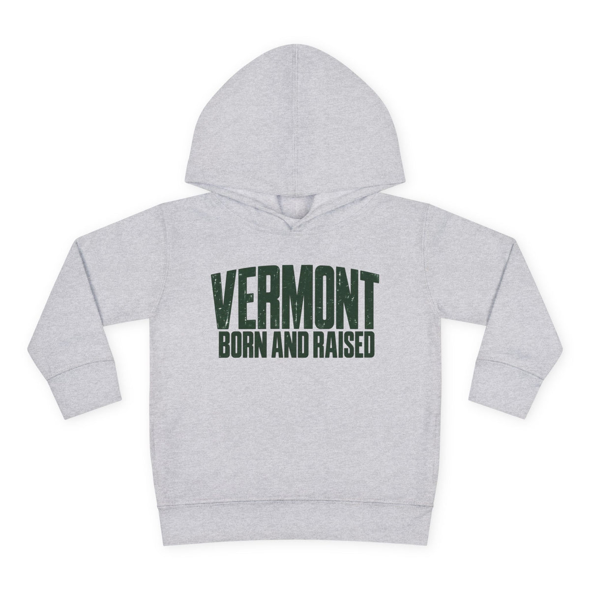 Vermont Born and Raised Modern New England Streetwear Unisex Toddler Pullover Fleece Hoodie