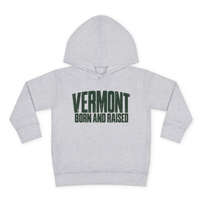 Vermont Born and Raised Modern New England Streetwear Unisex Toddler Pullover Fleece Hoodie