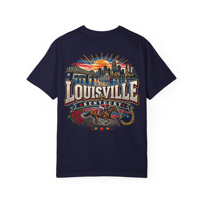Louisville Kentucky Unisex Comfort Color 1717 Streetwear Graphic Tee