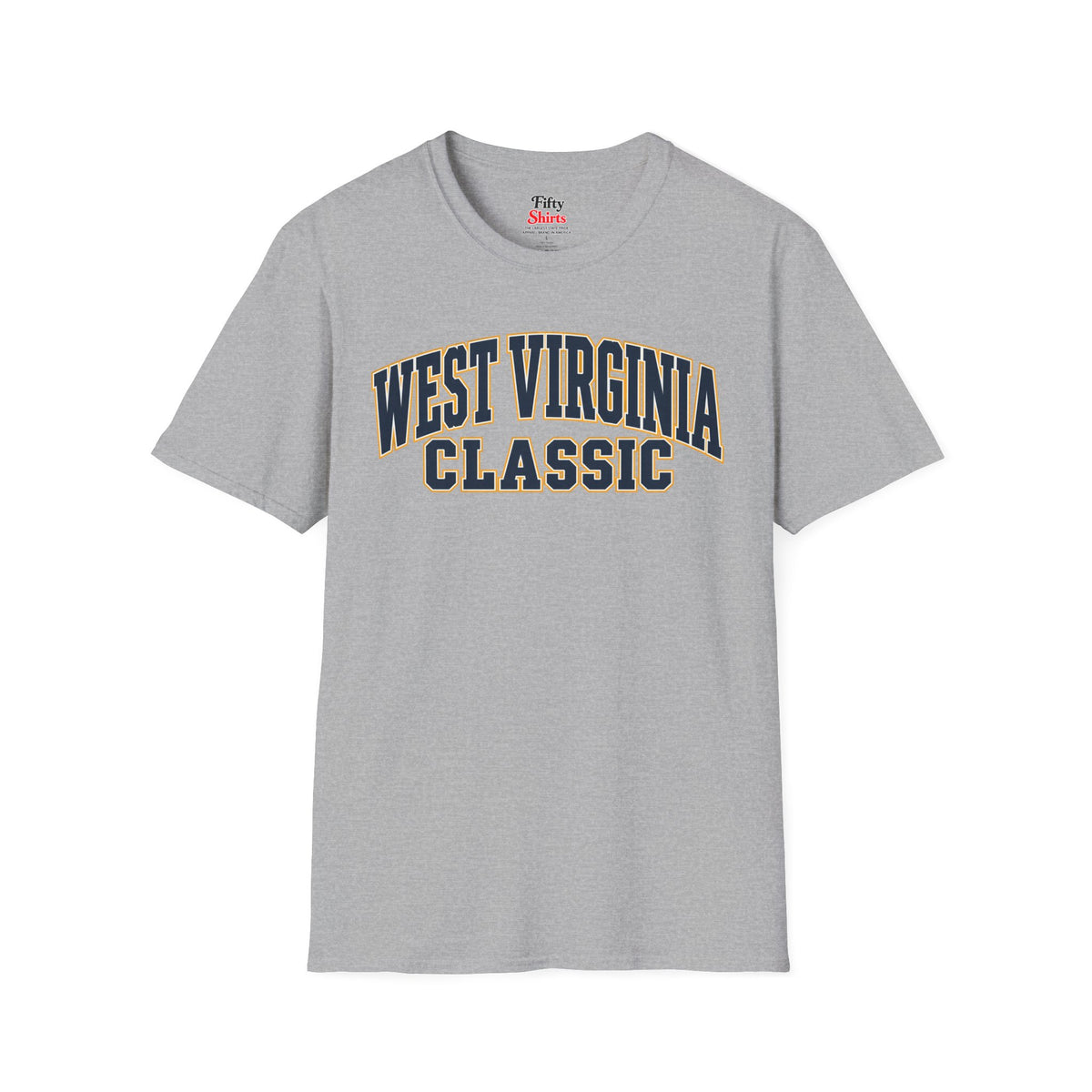 West Virginia Classic Unisex Softstyle T Shirt State Name Graphic Tee