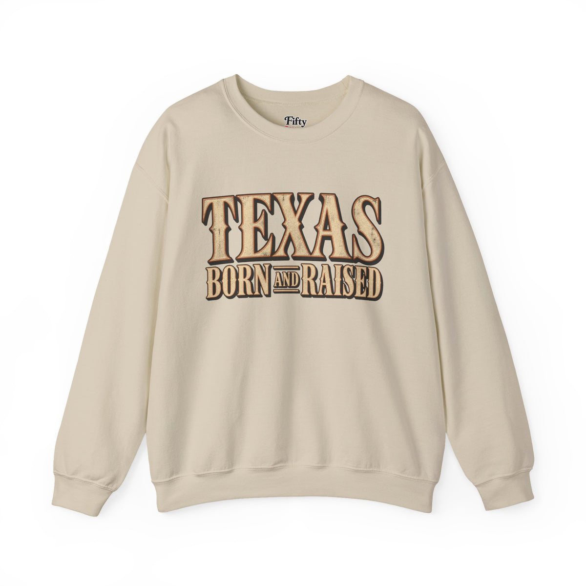 Texas Born and Raised Luxury Western Unisex  Sweatshirt Graphic