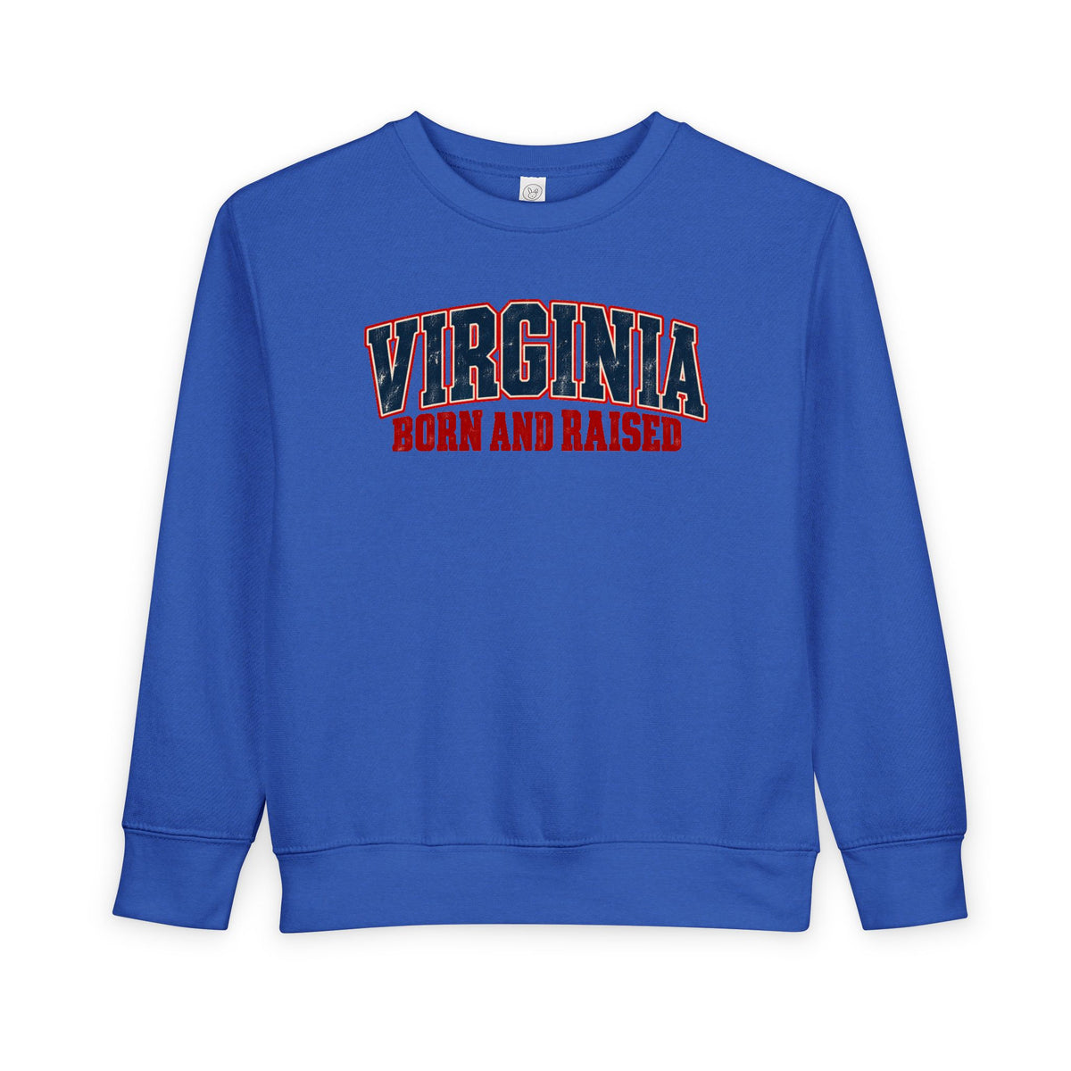 Virginia Born and Raised Vintage Workwear Unisex Toddler Sweatshirt