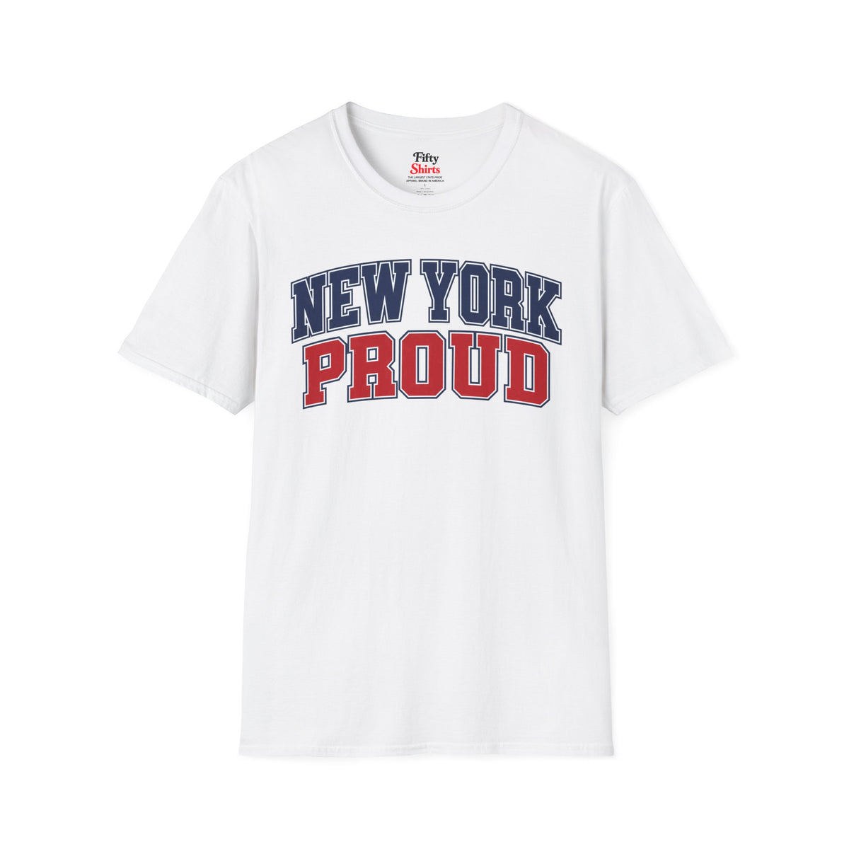 New York Proud Unisex Softstyle T Shirt State Name Graphic Tee
